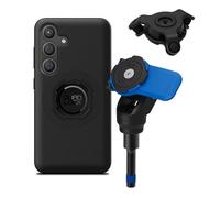 QUAD LOCK Soporte de Teléfono para Tornillo de Abrazadera de Manillar de Moto con Amortiguador de Vibraciones y Funda mag para Galaxy S24