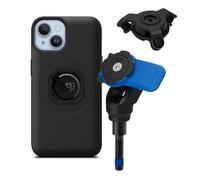 QUAD LOCK Soporte de Teléfono para Tornillo de Abrazadera de Manillar de Moto con Amortiguador de Vibraciones y Funda mag para iPhone 14