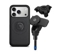 QUAD LOCK Soporte de Teléfono para Tornillo de Abrazadera de Manillar de Moto Pro con Amortiguador de Vibraciones y Funda mag para iPhone 17 Pro