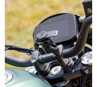 QUAD LOCK Soporte de Teléfono para Tornillo de Abrazadera de Manillar de Moto Pro con Amortiguador de Vibraciones y Funda mag para iPhone 17 Air