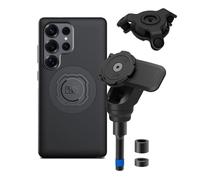 QUAD LOCK Soporte de Teléfono para Tornillo de Abrazadera de Manillar de Moto Pro con Amortiguador de Vibraciones y Funda mag para Galaxy S25 Ultra