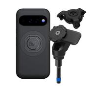 Quad Lock Soporte de Teléfono para Tornillo de Abrazadera de Manillar de Moto Pro con Amortiguador de Vibraciones y Funda mag para Pixel 11