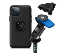 QUAD LOCK Soporte de Teléfono para Tubo de Dirección de Moto con Amortiguador de Vibraciones y Funda mag para iPhone 12/12 Pro