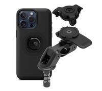 QUAD LOCK Soporte de Teléfono para Tubo de Dirección de Moto Pro con Amortiguador de Vibraciones y Funda mag para iPhone 15 Pro MAX