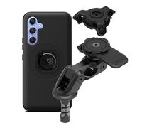 QUAD LOCK Soporte de Teléfono para Tubo de Dirección de Moto Pro con Amortiguador de Vibraciones y Funda mag para Galaxy A54