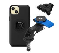 QUAD LOCK Soporte de Teléfono para Tubo de Dirección de Moto (V2) con Amortiguador de Vibraciones y Funda mag para iPhone 15 Plus