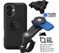 Quad Lock Moto Manillar Soporte Móvil+Amortiguador Vibración+ Funda para Galaxy