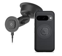 Quad Lock - Soporte para teléfono de coche con ventosa resistente con carcasa MAG y cabezal de carga inalámbrico MAG para Google Pixel 10/10 Pro