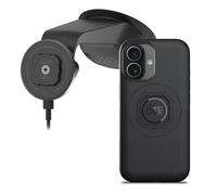 Quad Lock Soporte para teléfono de coche para parabrisas y salpicadero con cabezal de carga inalámbrico MAG V2 y funda para teléfono MAG para iPhone 17