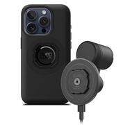 QUAD LOCK Soporte para Teléfono de Coche para Rejilla de Ventilación con Cabezal de Carga Inalámbrica mag V2 y Funda mag para iPhone 15 Pro