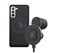 QUAD LOCK Soporte para Teléfono de Coche para Rejilla de Ventilación con Cabezal de Carga Inalámbrica mag V2 y Funda mag para Galaxy S21