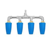 Quad Pressure Washer Nozzle - Rust Resistant Ergonomic Water Sprayer, Quick Connect Hose Spray | High Pressure Garden Hose Nozzle For Car Washing, Patio Cleaning, Gardening & Outdoor Yard