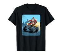 Quad Racer Santa Claus Viene para Disfraz de Navidad Camiseta