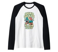 Quad Skate Floor Flow Pista Roller Camiseta Manga Raglan