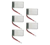 Quadcopter X5C 802540 800 5PCS 802540 800mAh RC Drone Batería Portátil RC UAV Batería de Respaldo Accesorios para SYMA X5C X5C-1 X5 X5SC X5SW M68 K60 - Batería UAV de Control