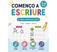 Quadern d'escriptura per a infants 3-5 anys: Aprendre a escriure amb lletra de PAL, traços guiats de lletres A-Z i interior a tot color, desenvolupant la motivació, la motricitat fina i la confiança