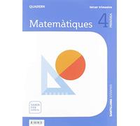 QUADERN MATEMATIQUES 4 PRIMARIA 3 TRIM SABER FER AMB TU - 9788491315834