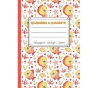 QUADERNO 1 CM PER LA SCUOLA PRIMARIA - 100 PAGINE A4, CARTA BIANCA, QUADRETTONI, SENZA MARGINE - CAVALLUCCIO MARINO: PER SCRITTURA E MATEMATICA, ... ESERCIZI, STAMPA INTERNA IN BIANCO E NERO