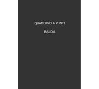 Quaderno a Punti A4 per Bullet Journal: Taccuino Elegante con Copertina Grigio Scura di Balda