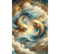 Quaderno a Puntini - Bullet Journal: Segno Zodiacale /Zodiaco Pasci. Pisces Zodiac. Copertina flessibile, 70 pagine di alta qualità (90 g/m²), misura ... i tuoi appunti, lettering, disegni, notebook