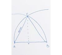 Quaderno a Quadretti 4mm senza margini A5 Maxi (400 Pagine) - ABNotes Shapes: Design Geometrico Minimalista a Penna Blu - Taccuino Spesso per Matematica, Architettura e Appunti Creativi