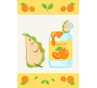 Quaderno a Quadretti 5 mm con Guide quarta / quinta scuola elementare: Piadina Marmellata di Albicocche (A Scuola con le Piadine)