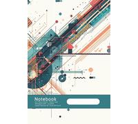 Quaderno a quadretti 5mm | Taccuino | Grid Notebook 6x9 in | 200 pagine - Carta bianca 90gr. - Pattern Abstract 4B | Made in Italy |: Professionale, ... Scuola, Ufficio, Lavoro e Progetti Creativi