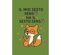 Quaderno a Righe 6x9 pollici, tascabile - edizione verde: Taccuino da 197 Pagine per Appunti, Idee, Scuola e Ufficio e regali originali - Notebook Cute Fox per Adulti e Bambini