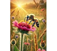 Quaderno A4 a Righe 0,8 mm - Design Ape - 21 x 29,7 cm - 100 Pagine - Per Medie e Superiori - Copertina Morbida (Quaderni A4 a righe per Medie e Superiori)