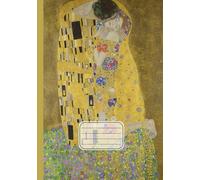 Quaderno A5 a fogli bianchi senza righe o quadretti: Gustav Klimt, Il bacio | Arte in copertina | Sketchbook con fogli bianchi numerati per disegnare, scrivere, prendere appunti e dipingere | 110 pagine | Formato A5