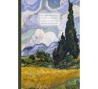 Quaderno A5 a quadretti: Vincent Van Gogh, Campo di grano con cipressi | Arte in copertina | Grid Notebook elementari, medie, superiori, università | ... 5 mm senza margine | 110 pagine | Formato A5