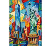 Quaderno A5 a righe con TO DO List 100 fogli con copertina di New York
