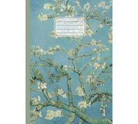 Quaderno A5 puntinato: Vincent Van Gogh, Ramo di mandorlo fiorito | Arte in copertina | Dotted Notebook con griglia a puntini per appunti, scrivere, dipingere | 110 pagine | Formato A5