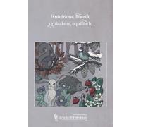Quaderno appunti a quadretti A5 Animali del bosco sfondo grigio: Quaderno A5 a quadretti - copertina a finitura opaca - 80 pagine per i tuoi appunti o per i tuoi pensieri