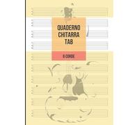 Quaderno Chitarra Tab: Chitarra 6 Corde, 10 Tablature per Pagina, 100 Pagine A4