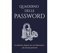 Quaderno delle Password: Agenda Alfabetica per Adulti - Diario Password Utile e Idea Regalo per Smemorati
