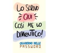 Quaderno delle password - Modello 2 "Lo scrivo qui..."