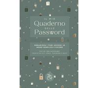 Quaderno delle Password - Organizer Sicuro per Password, PIN e Codici di Accesso con Design Floreale: Organizza e gestisci in modo sicuro tutte le tue ... pratico e facile da usare. Design floreale.