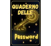 Quaderno delle password: per registrare fino 312 password. E' presente l'opzione di aggiornamento password e della data del cambio.
