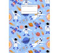 Quaderno di disegno per bambini - Tema Spaziale: Album da disegno con 100 pagine bianche in formato A4 per bambino per disegnare, scrivere ed esprimere la creatività - Copertina Lucida.