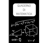 Quaderno di Matematica - Quadretti da 5 mm - Formato A4 - 100 Pagine