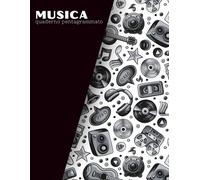 Quaderno di Musica - 10 Pentagrammi con Intercalare: Organizza Spartiti, Playlist e Appunti Musicali | Formato XL - Ideale per Studenti, Band e Cantautori