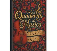 Quaderno di musica: 200 Pagine A4 - 8,27x11,69, 8 Righe