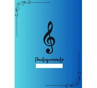 Quaderno di Musica con Pentagramma Largo XL, disponibile in 2 colorazioni differenti: 115 Pagine per Studenti e Inizianti - Design Facilitato per Scrittura Chiara - Prodotto Eco-Sostenibile