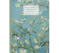 Quaderno di Musica Pentagrammato: Vincent Van Gogh, Ramo di mandorlo fiorito | Con 12 righi per pagina per scrivere, prendere appunti e comporre | Sheet Music Notebook | 110 pagine | Formato 6" x 9"