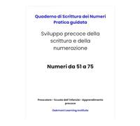 Quaderno di Scrittura dei Numeri Pratica guidata: Traccia, scrivi e ripeti · Esercizi di prescrittura per bambini 3-7 anni