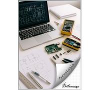 Quaderno di TECNOLOGIA A4 - Scuola Secondaria di Primo Grado - 100 pagine a QUADRETTI - Copertina dedicata alla materia - Carta bianca 90 g/m² - Pentharmonique