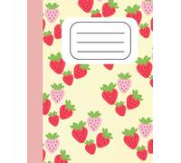 Quaderno fogli bianchi per bambini: Album da disegno senza righe per appunti, scrivere, dipingere | 110 pagine | Formato A4 | Fragole
