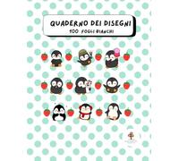 QUADERNO FOGLI BIANCHI PER DISEGNARE: 100 fogli bianchi A4 senza righe, Grande quaderno dei disegni per bambini e tempo libero: Quaderno fogli ... A4, per disegnare, prime parole e disegni