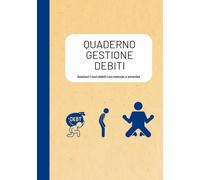 Quaderno gestione debiti: Monitora debiti classici e rateizzati | Risparmia per raggiungere gli obiettivi | Pianifica il budget mensile